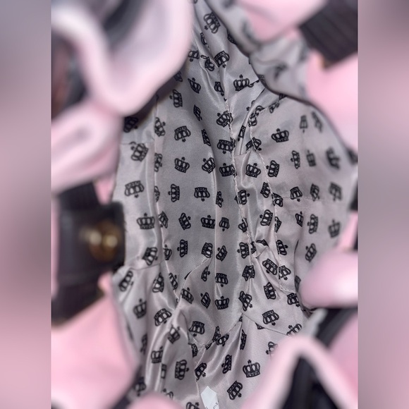 Juicy Couture Retro Chic Pink Velour Tote NWT Christmas - Picture 4 of 7